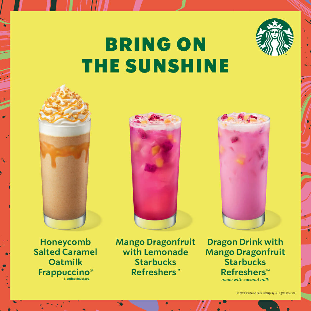Bring On the Sunshine with Starbucks AllNew Summer Beverages and Designer Merchandise Series