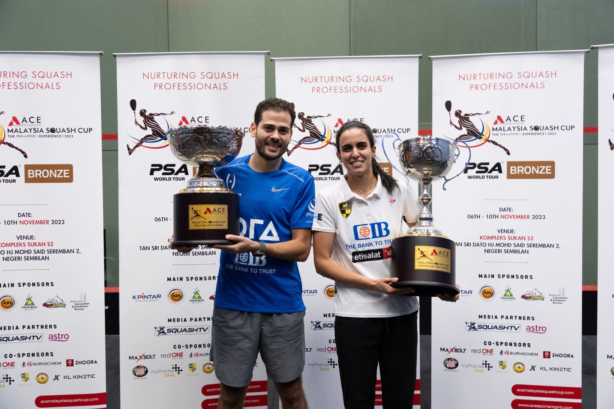Egyptian Players Sweep Victory At Inaugural 2023 ACE Malaysia Squash