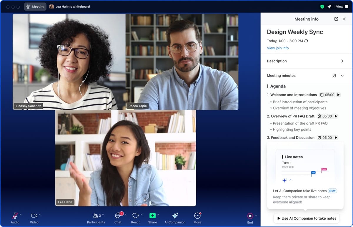 Zoom AIコンパニオンは、新しいエージェントスキルを使用してプラットフォーム全体で機能を拡大します
