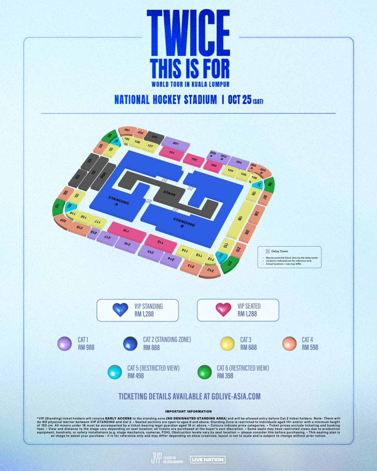 TWICE Concert In KL: Seating Plan And Ticket Sales Announced ...