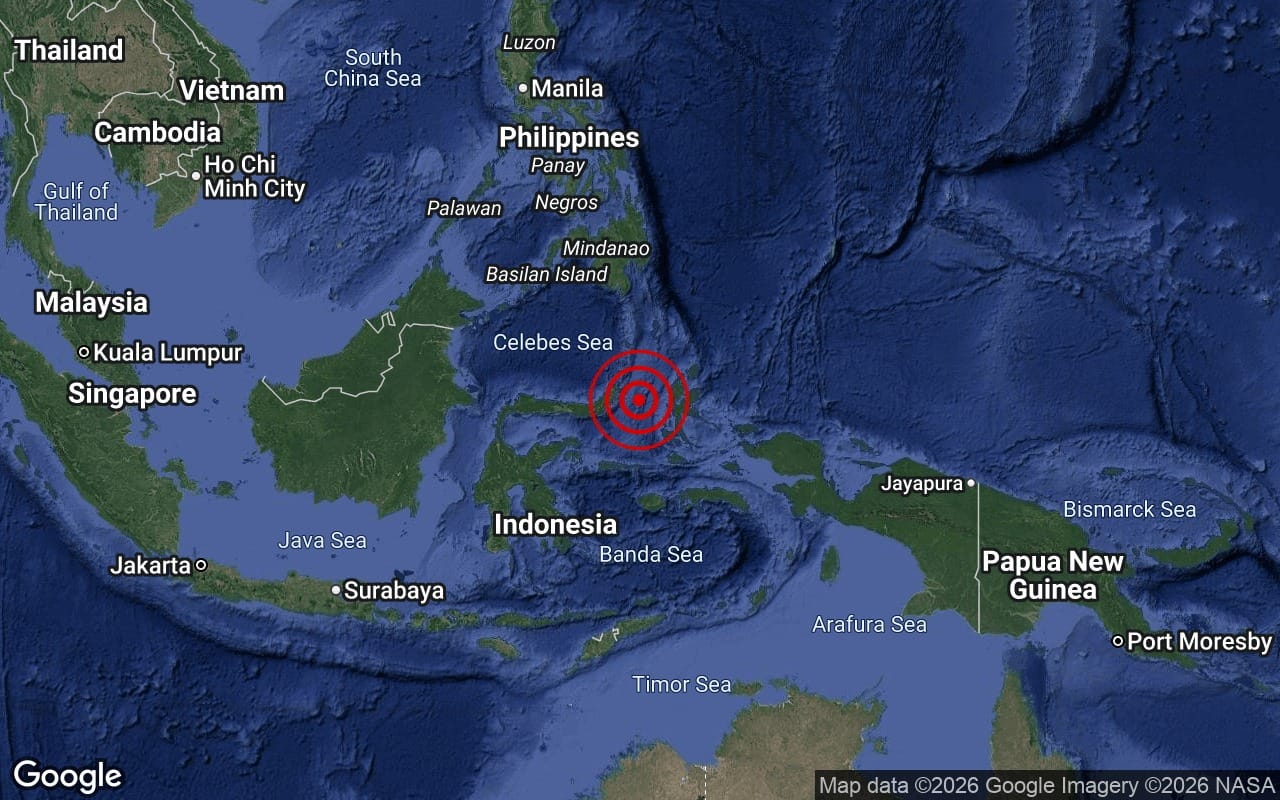Strong 6.0-Magnitude Quake Rocks North Maluku Sea - BusinessToday